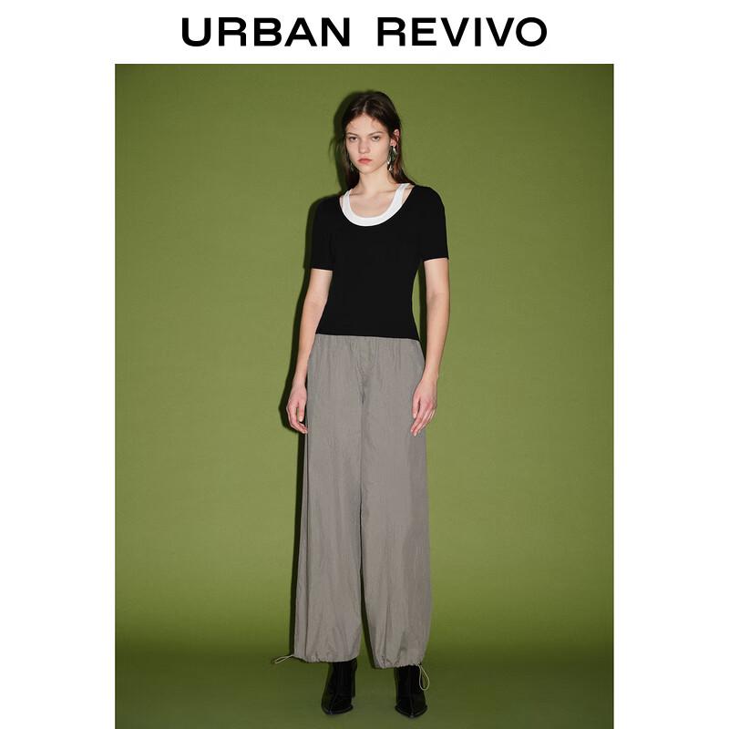 UR Women's Autumn 2024 Workwear Wide-Leg Drawstring Pants