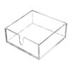 Clear Acrylic Table Napkin Holder for Standard Square Napkins with Visible Storage and Easy Front Access Cutout