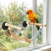 Bite Resistant Parrot Climbing Perch Suction Cup Hanging Bird Swing Bird Swing Toy  Bird Cages