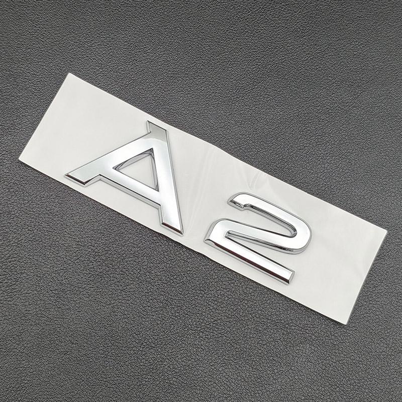 3d ABS Chrome Black Logo S Line Emblem Fender Decal Car Trunk Badge For Audi A1 A2 A3 A4 A5 A6 A7 A8 Letters Sticker Accessories