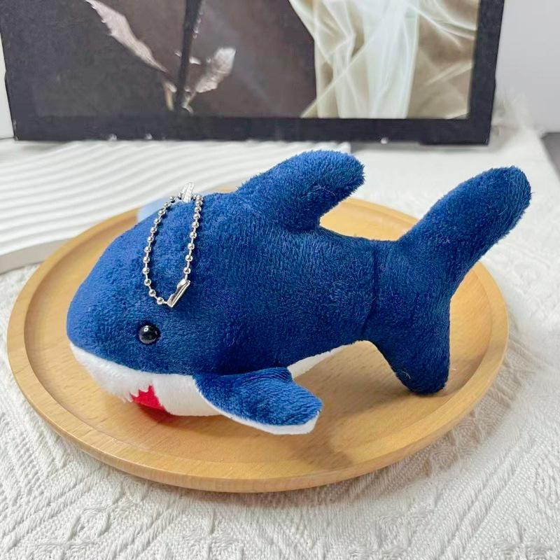18 см Милые Игрушки-Подвески Акулы Плюшевые Мягкие Мультяшные Киты Набивные Куклы Брелок для Рюкзака Подвеска для Сумки Детские Подарки на День Рождения