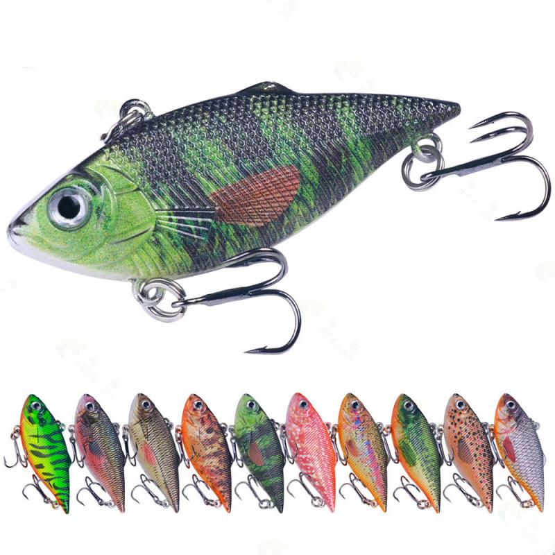 10 ШТ. 6,4 СМ-8Г ПокрашенныйVIBНовая модель искусственной приманки, тонущий типvibНабор снастей для рыбалки с искусственной приманкой