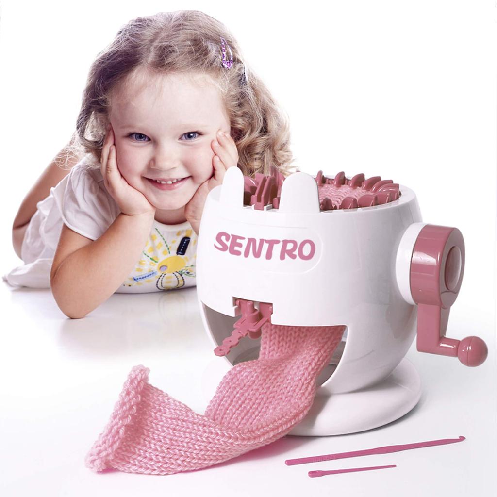 22/32/40 Needles Smart Weaving Round Loom,Knitting Board Rotating Double Knit,Loom Machine Kit for Adults/Kids DIY Knit Scarf Hat Sock