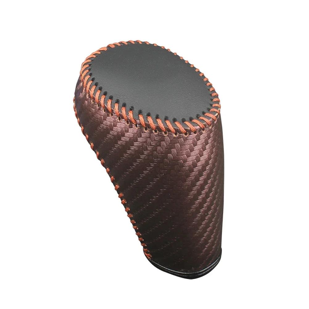 Автомобильные кожаные чехлы для рычагов переключения передач из углеродного волокна для Chevrolet Chevy Malibu XL 2016-2020 Equinox 2017-2019 Cruz 2017 2018