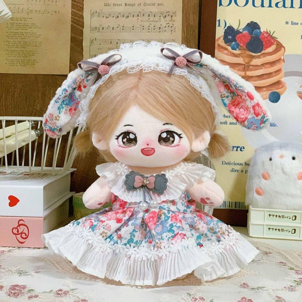 With Cartoon Headband Accessories Doll Lovely Clothes For 20cm Cotton Doll/EXO Idol Dolls