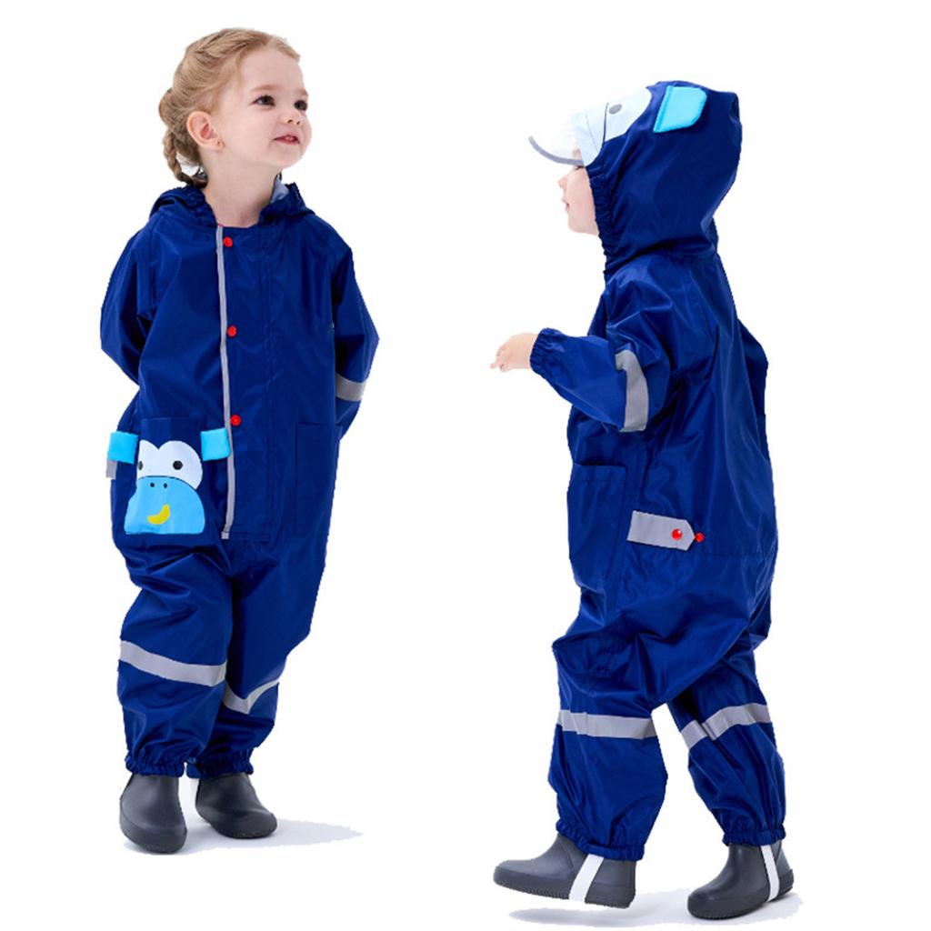 Детские плащи для мальчиков и девочек, цельные водонепроницаемые плащи для малышей
