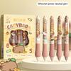 5Pcs/Box Cartoon Creative Gel Pens Quick Drying Capybara Soft Grip Writing Pens Cute Pressing Neutral Pen School Supplies Gifts