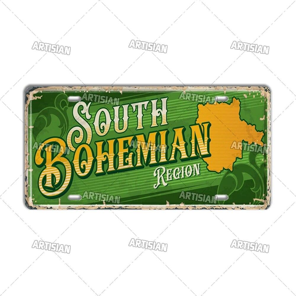 Artisian CZECH MINSK MOSCOW Ctiy Russia Travel Metal Sign Landmark Tin Plaque License Plate Car Plate Wall Decor Garage Bar