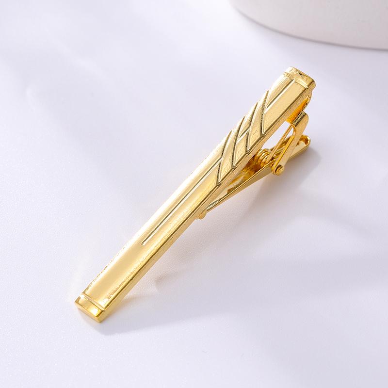 Metal Gold Color Tie Clip For Men Wedding Necktie Tie Clasp Clip Gentleman Ties Bar Tie Pin For Men'S Accessories