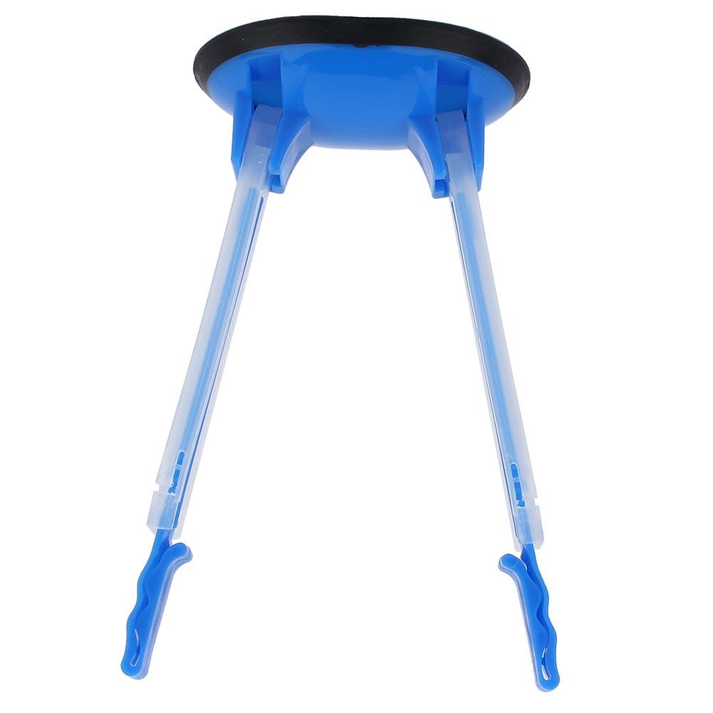 Adjustable Hands Free Baggy Rack Clip Kitchen Food Storage Bag Opener Holder Anti Slip (Blue)