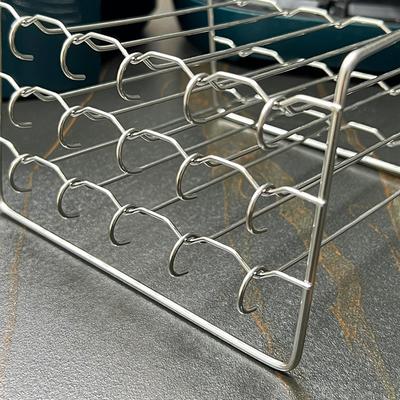 Подставка для шампуров для аэрофритюрницы Вертикальная многоштыревая из нержавеющей стали Держатель для барбекю Аксессуары для аэрофритюрницы Шампуры для гриля Кухонные инструменты