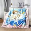 Кард Кэптор Сакура Мультяшные одеяла модные одеяла Теплое фланелевое мягкое удобное одеяло Домашнее дорожное одеяло Подарок на день рождения#(1)