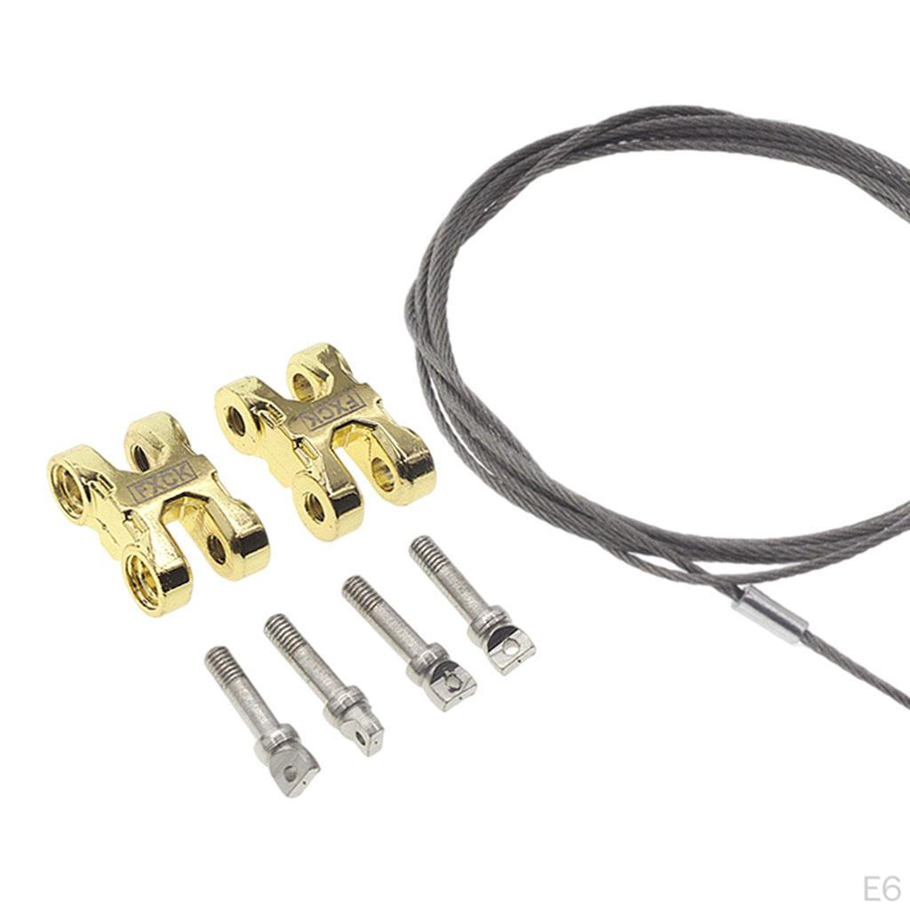 Simulation Trailer Hook Chain Tow Set Metal :10 RC Car Upgrade Part