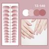 Nail Tips Artificial Full Cover Fake Nails Short Round Head False Nails With Press Glue Wearable