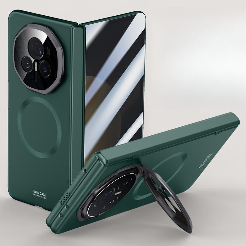 Business-friendly HONOR Magic V3 Phone Case Folding Matte Honor Magnetic Lens Stand Spring Hinge Sleeve