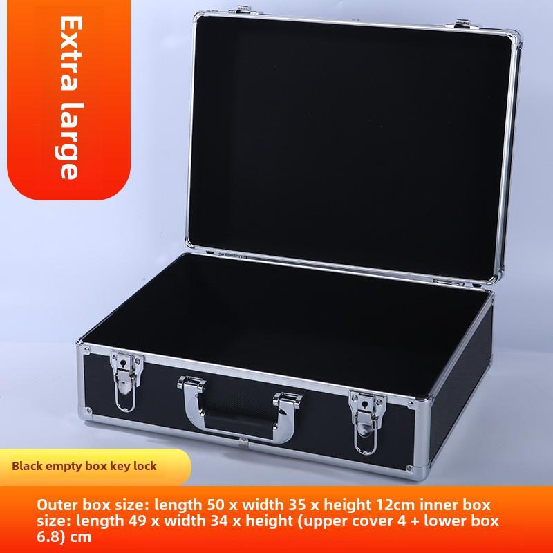Портативный ящик для инструментов из алюминиевого сплава с замком для хранения оборудования, документов и наличных денег