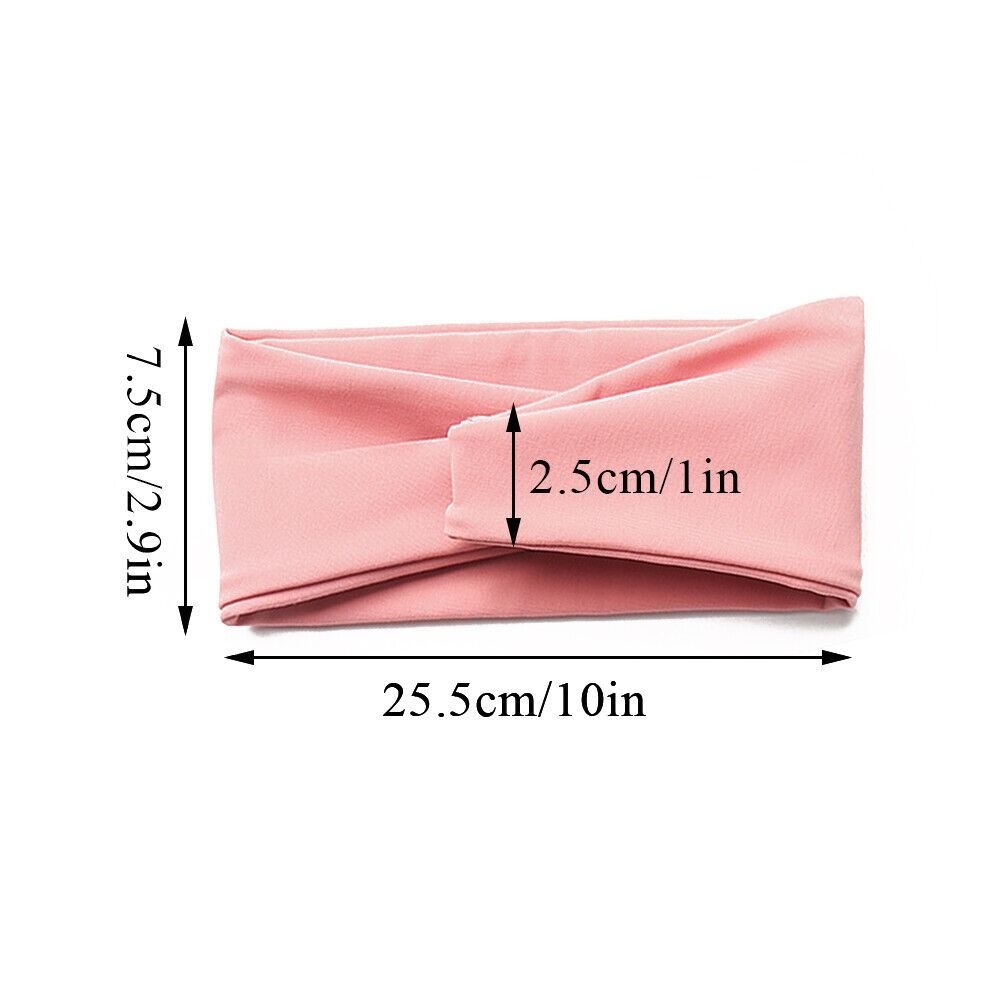 Widened Hair Band Solid Color Headscarf Fashion Yoga Headband Women Men