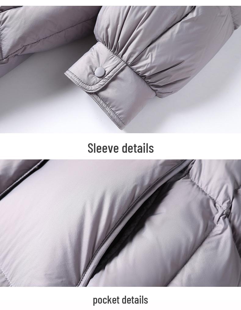 Женский пуховик средней длины, зимняя мода 2025: Свободное, Высококачественное, Утепленное пальто