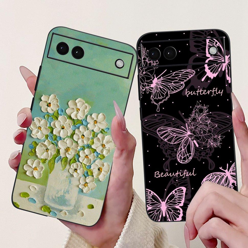 Luxury Painted Cover For Google Pixel 6A Case Soft Silicone Phone Case For Google Pixel 6A Google6A 2022 Back Cover 6.1"