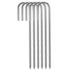 J Hook Ground Anchors Galvanized Steel Rebar Stakes Point End Support Stakes for Garden Fence