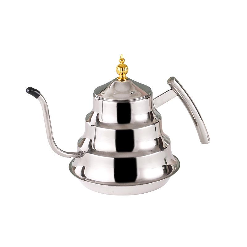 Нержавеющая сталь бамбуковый горшок для отеля, ресторана, отеля, плоский дно, чайник с фильтром, кофейник, холодный чайник