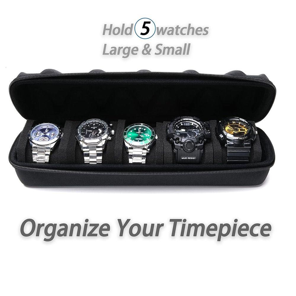 Portable Watch Carrying Case Zipper Bag Watch Storage Bag Accessories Watch Holder