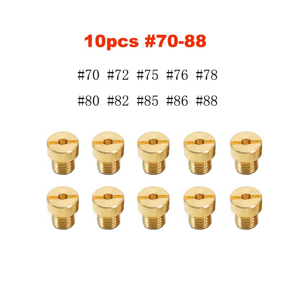 10pcs and 12pcs Main Jet M5 For Dellorto SHA SHB UA UB PHBG VHB-CS VHBT-CS #30-135 PHBG CarburadorJet Kits Carburetor Gicleur