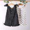 Toddler Girls' Polka Dot Chiffon Romper, Spaghetti Strap, Ages 1-7
