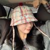 Retro old ripped plaid star octagonal hat women's spring and summer new beret cap plaid versatile