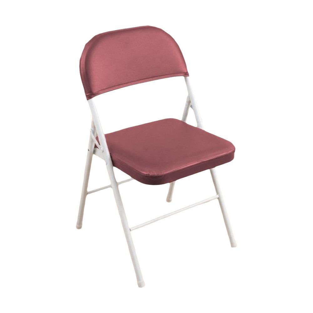 2PCS PU Leather Split Chair Cover Removable Seat and Back Cover Folding Chair Cover Outdoor Wedding
