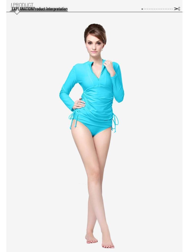 Женский купальник с длинным рукавом, быстросохнущий – Костюм от медуз, Дышащая одежда для серфинга и дайвинга