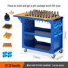BT40/HSK63 CNC Tool Cart: Hand-Push Storage for Machining Centers