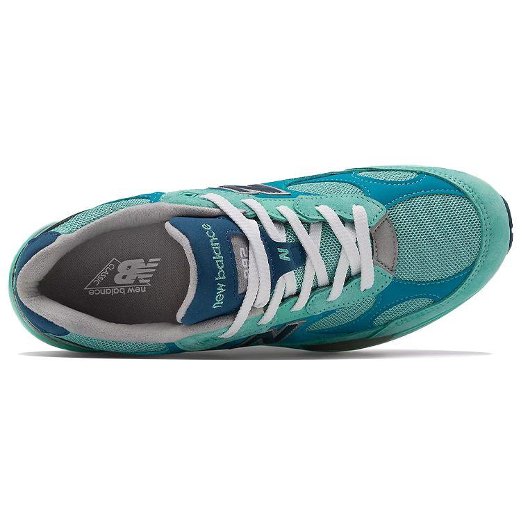 New Balance Кроссовки унисекс 992 «Сделано в США» синего и серебристого цвета с эффектом металлик M992TB