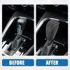 A ABSOPRO Gear Shift Lever Cover for Volkswagen Gen 2018-2022 Automotive Interior Gear Shift Knob Trim Black Gray Stitching