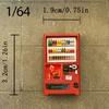 1/64 Miniature Vending Machine Model Made of Resin, Accessories, Suitable for Micro Landscape