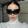 Солнцезащитные очки Y2K Punk для женщин и мужчин 2025 года, роскошные брендовые дизайнерские модные солнцезащитные очки, винтажные большие солнцезащитные очки в стиле стимпанк Gafas De Sol