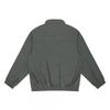 Mens Oversized Stand Collar Zip-Up Jacket Cotton Blend Casual Outerwear All