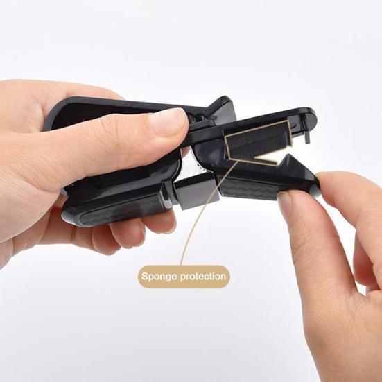Автомобильный держатель для солнцезащитных очков, зажим для очков, вращающийся на 180 градусов, защита от царапин, простой в установке зажим для солнцезащитных очков