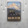 glacier national park Funny Bar Metal Sign Retro Plaque Vintage Sign Alcohol Drinker Pub Club Kitchen Wall Decoration