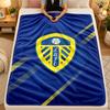 Flannel BlanketLeeds United Warm Soft Throw Blanket for Indoor Sofa Bed Living Room Use