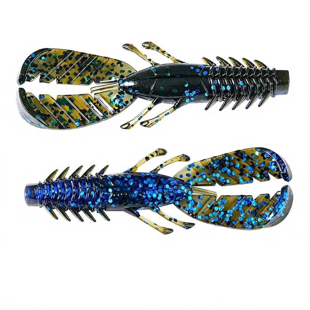 Factory Direct 75mm 3.7g Delicate Shrimp Soft Bait 8pcs Pack for Bass Carp Bottom Feeding Predator Fishing