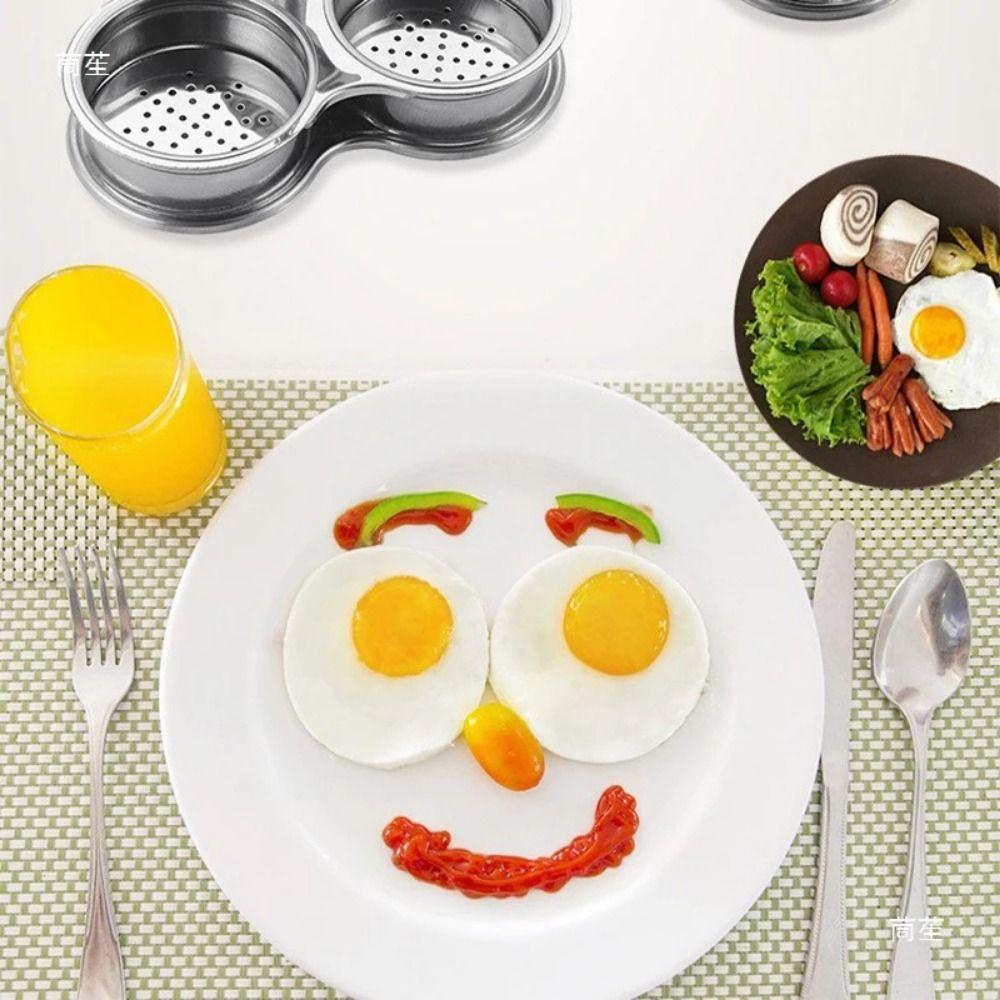 Пароварка для яиц из нержавеющей стали, антипригарная, с карманами для яиц, для варки на пару