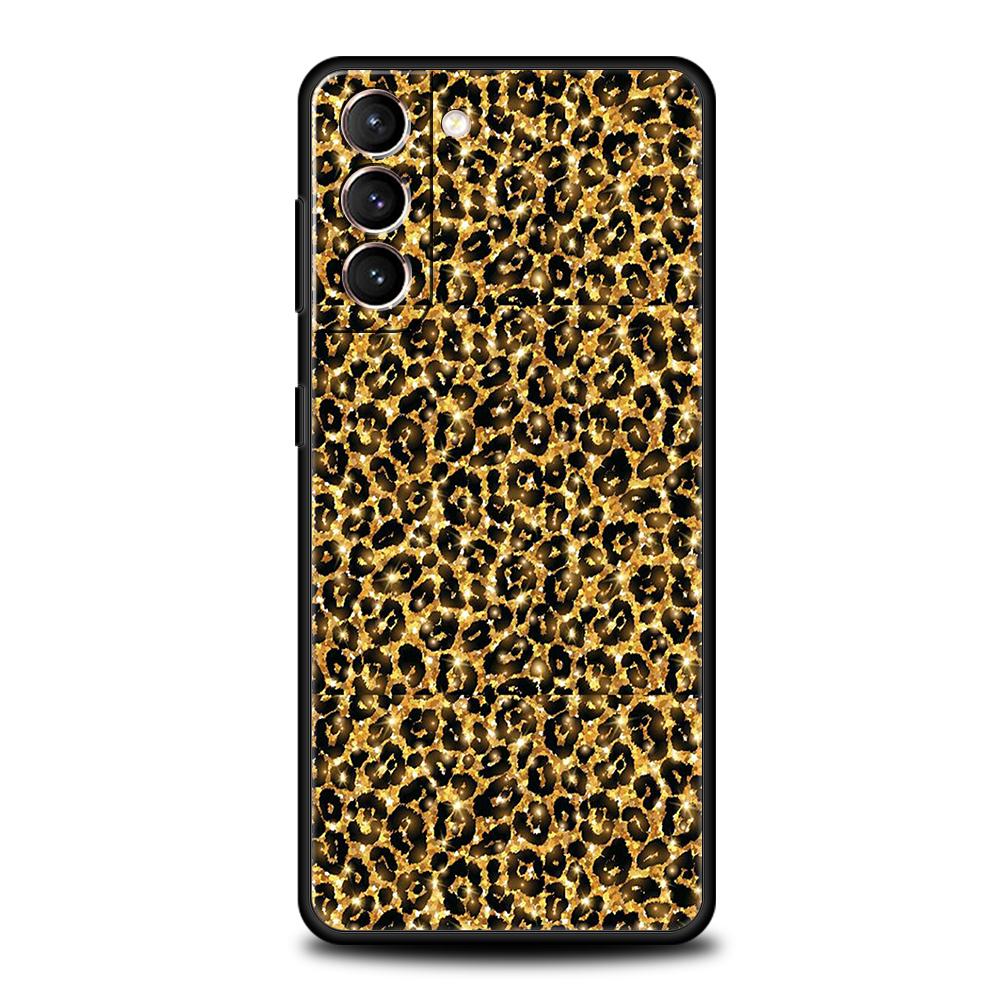 Чехол с леопардовым принтом для Samsung Galaxy S24 S23 S22 S20 S21 FE Ultra S10 S10E S9 S8 Plus 5G Силиконовый чехол Fundas Capas Сумка