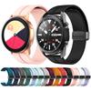 Магнитный D-образный ремешок 20 22 мм для Samsung Galaxy Watch 3 45 мм 41 мм/Galaxy Watch 46 мм 42 мм/Active 2 44 мм 40 мм/S3 Силиконовый ремешок