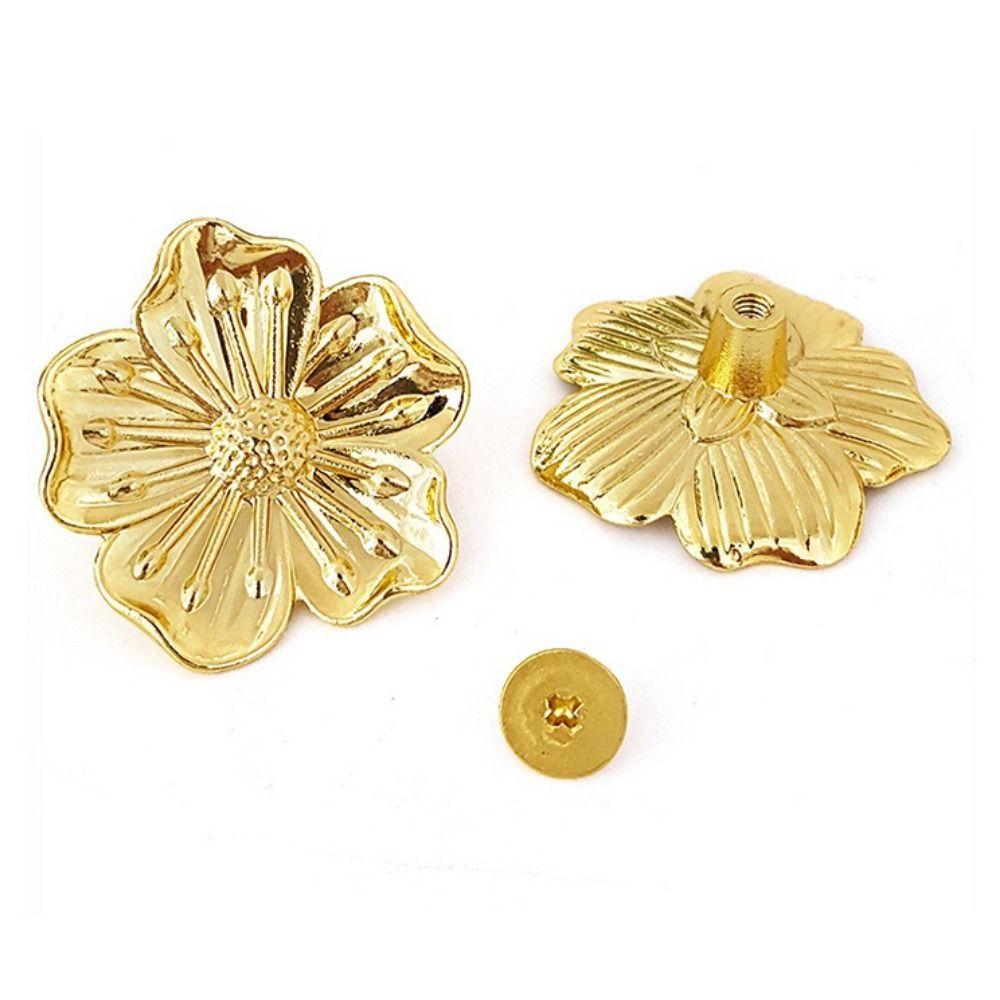 Cherry Blossom Shape Drawer Pull Handle Vintage Wardrobe Knob Ornamental Cabinet Pull Cupboard