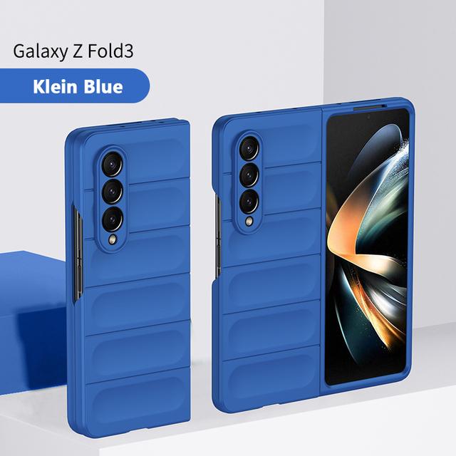 Жесткий чехол на ощупь для Samsung Galaxy Z Fold 3 4 Fold4 Fold3 Складной противоударный простой защитный чехол с матовой защитой от царапин