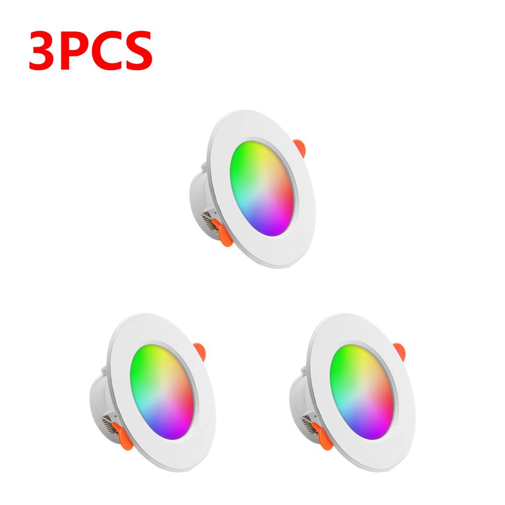 1-10 шт. RGB светодиодный точечный светильник RGBW+CW+CCT Диммируемый прожектор 10 Вт Bluetooth Умный потолочный светильник Управление для декора гостиной