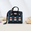 Stylish Mini House Keychain: Platinum Window Coin Purse & Earphone Holder