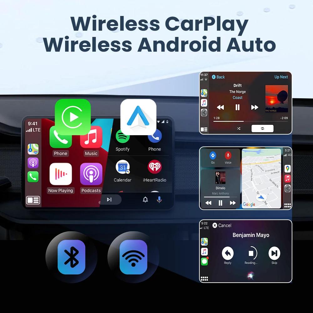 2-в-1 Автомобильный AI Бокс Проводной к Беспроводному CarPlay Plug & Play WiFi 5,8 ГГц Bluetooth 5.0 Смарт-Донгл Android Auto Мини-Адаптер