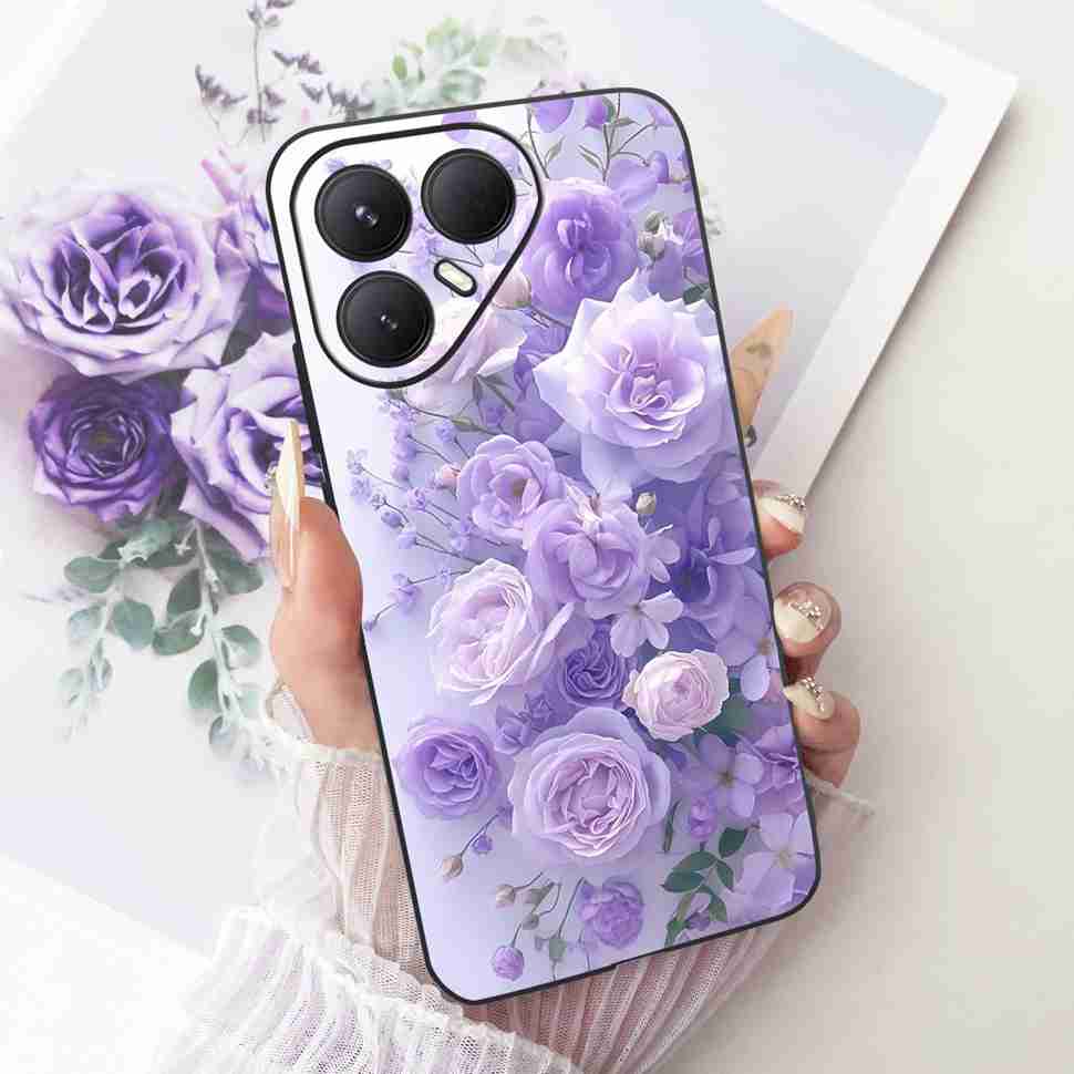 Чехол для Tecno Pova 7 Ultra 5G LJ9 Мультяшный Кот Тигр Силиконовый ТПУ Черная Крышка Для Tecno Pova 7Ultra 5G 6.67" Чехлы Для Телефона Fundas